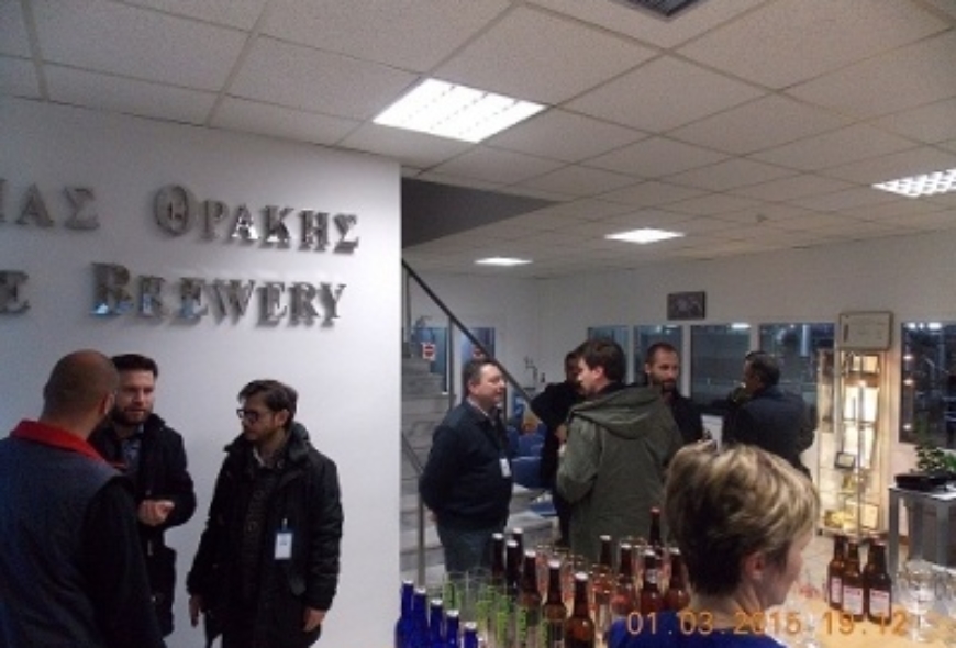 Guided tour at Macedonia’s Thrace Brewery for young brewers (06/03/2015)